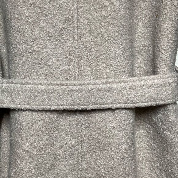 Anthropologie Joie Open front Belted Wool Blend Oatmeal Coat Sz S - Picture 5 of 10